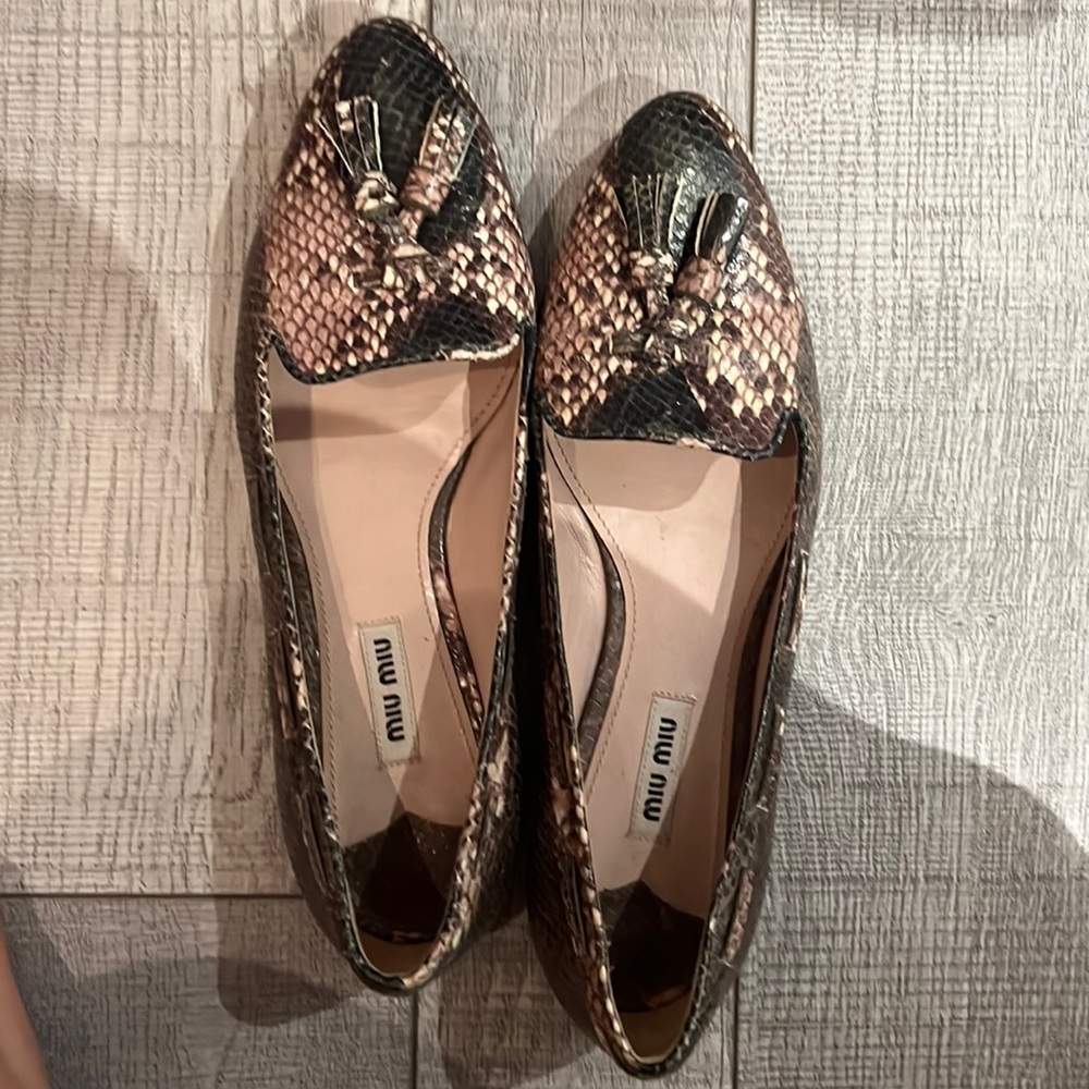 vintage miu miu flats